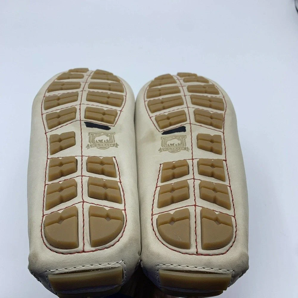 Trask Loafer Womens 6.5M White Leather Driving Moccasin‎ Casual Slip On Comfort
